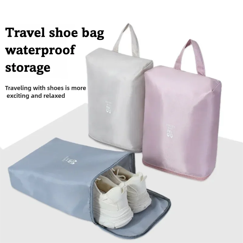 Portable Travel Shoe Bag Waterproof Storage Organizer Zipper Pouch for Sneakers Boots Men Women Luggage Packing Accessories