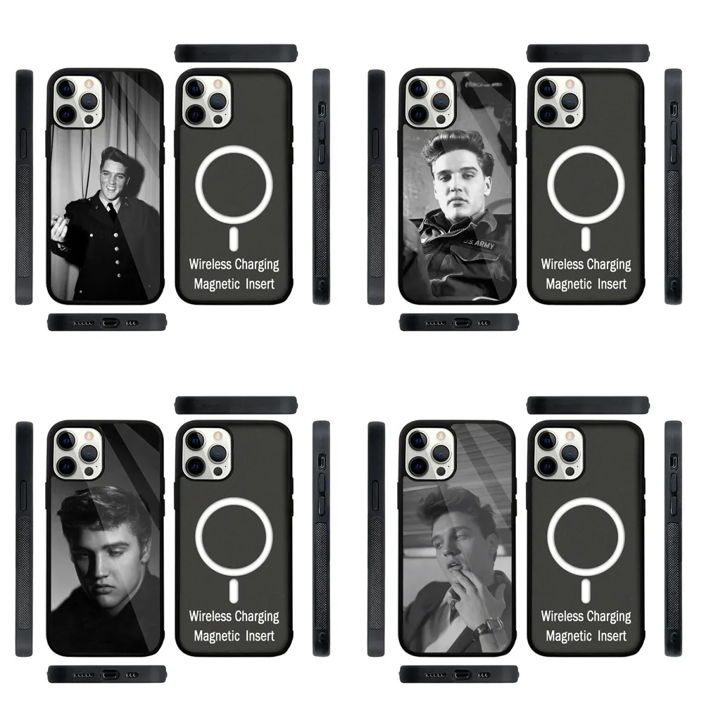 Singer Cat King E-Elvis  Phone Case Strong Magnetic For IPhone 16,15,14,13,Pro,Max,Plus,11,12,Mini For Magsafe Wireless Charging