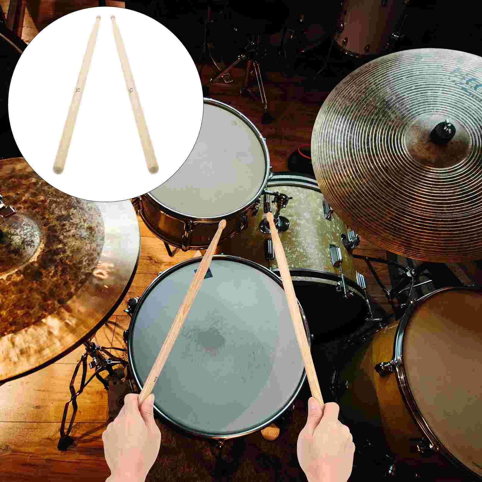 

2 Pcs Drumsticks Walnut Musical Instrument Parts Percussion Tool Wooden for Students 5a Exercise Child