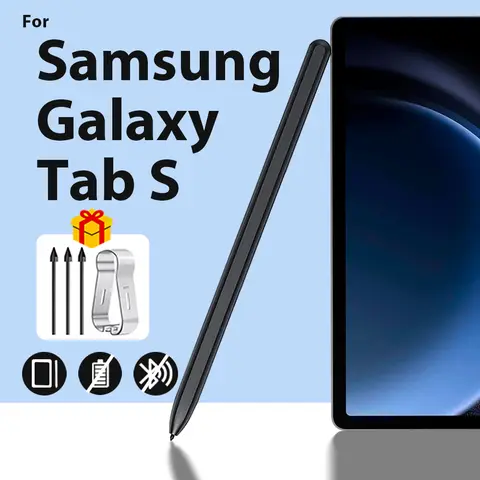 For Samsung Galaxy Tab S Pen with Eraser Palm Rejection Stylus for Galaxy Tab S6 Lite S7 S8 S9 for Samsung Pen with 3 Nibs