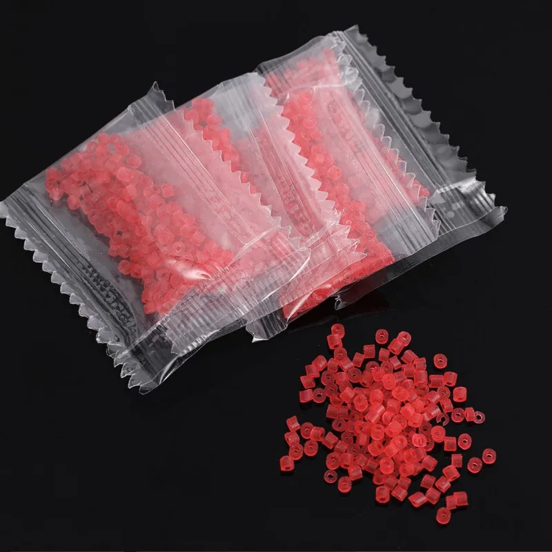 High Elastic Fishing Rubber Bands for Blood Worm Clip Red Worm Bait Holder Tackle Accessories Lightweight Quick Lock Fishing