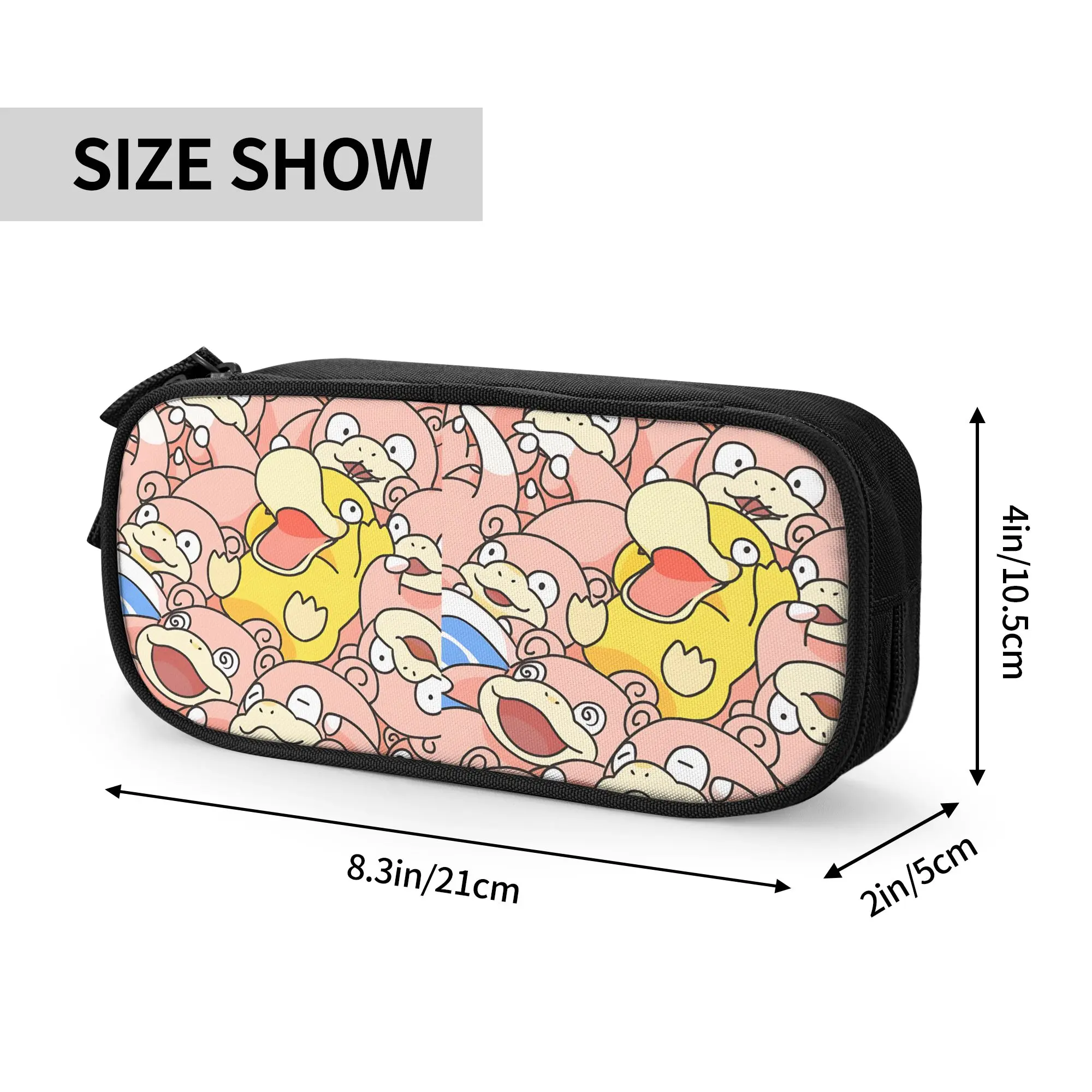 Custom Funny Pokemon Theme Large Capacity Bags for Child  School Pencil Bag for Boys Gilrs Kids
