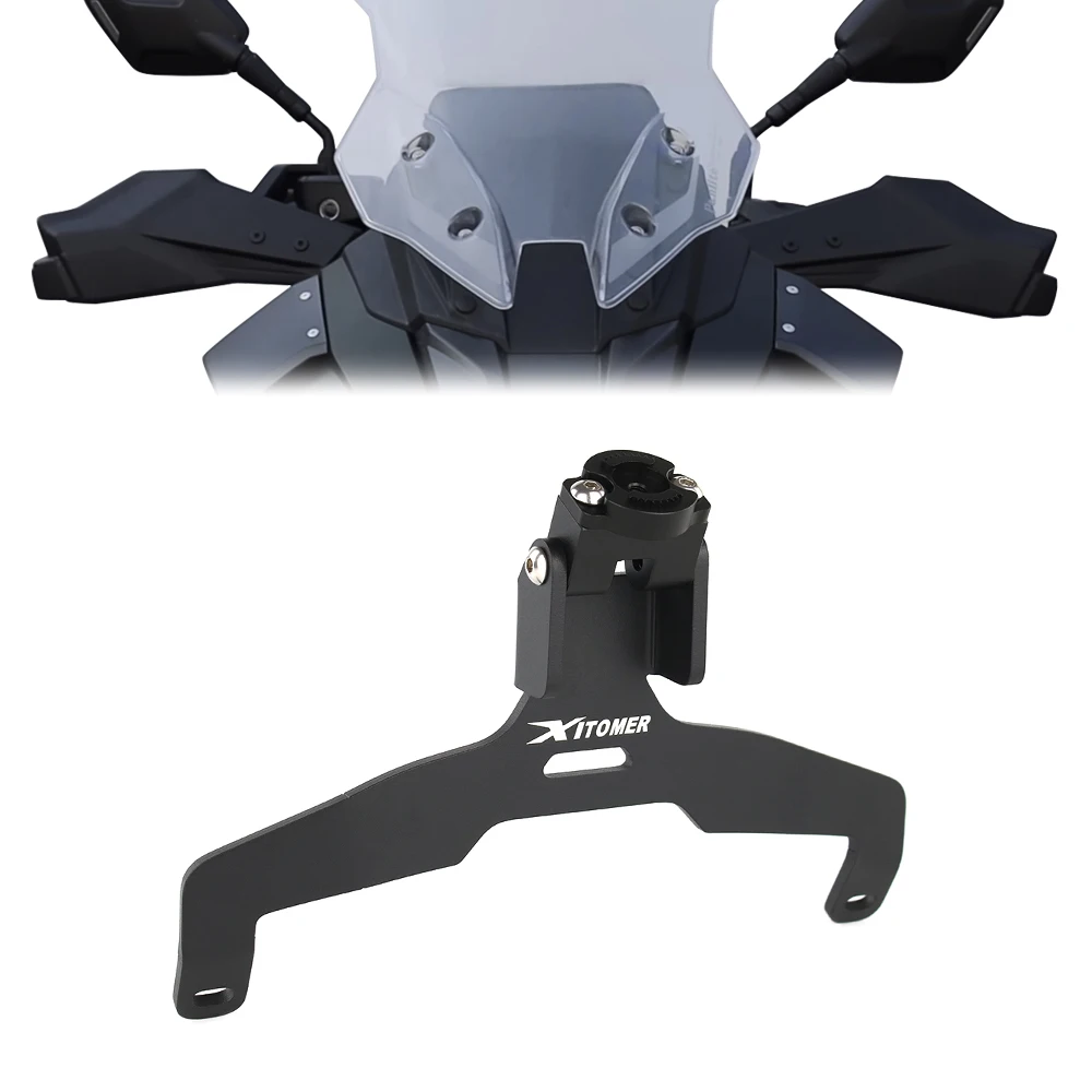 For Suzuki GSX-S1000GX GSX-S 1000 GX 2024- Motorcycle Windshield GPS Navigation Mount Bracket Navigation Windscreen GPS Holder