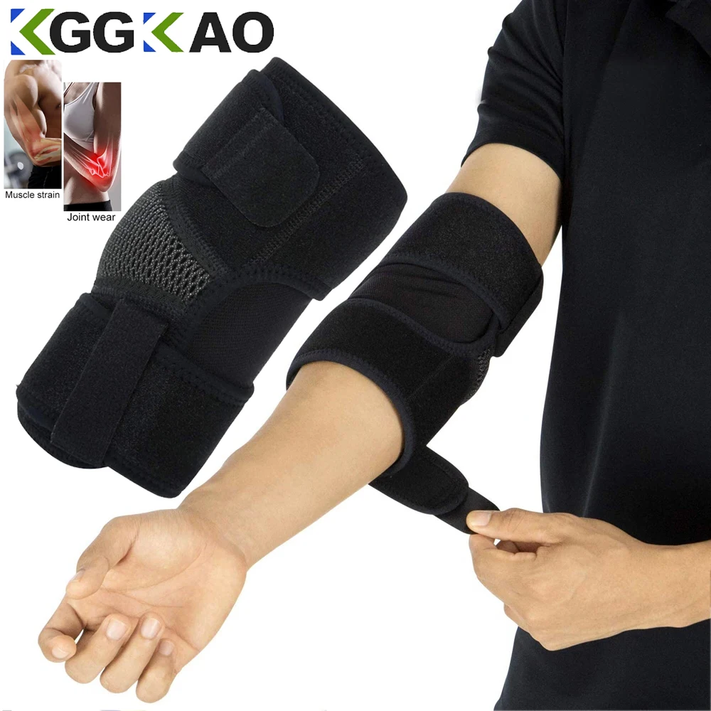 1 PC Men Women Neoprene Compression Sleeves Elbow Brace Wrap for Tendonitis Bursitis Left Right Arm Support Epicondylitis Golfer