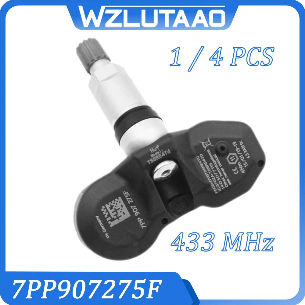 1/4 шт. 7PP907275F 433 МГц Датчик давления в шинах для VW Touareg Audi A4 A6 A8 Q7 R8 Porsche Panamera 911 4F0907275D 4F0907275B