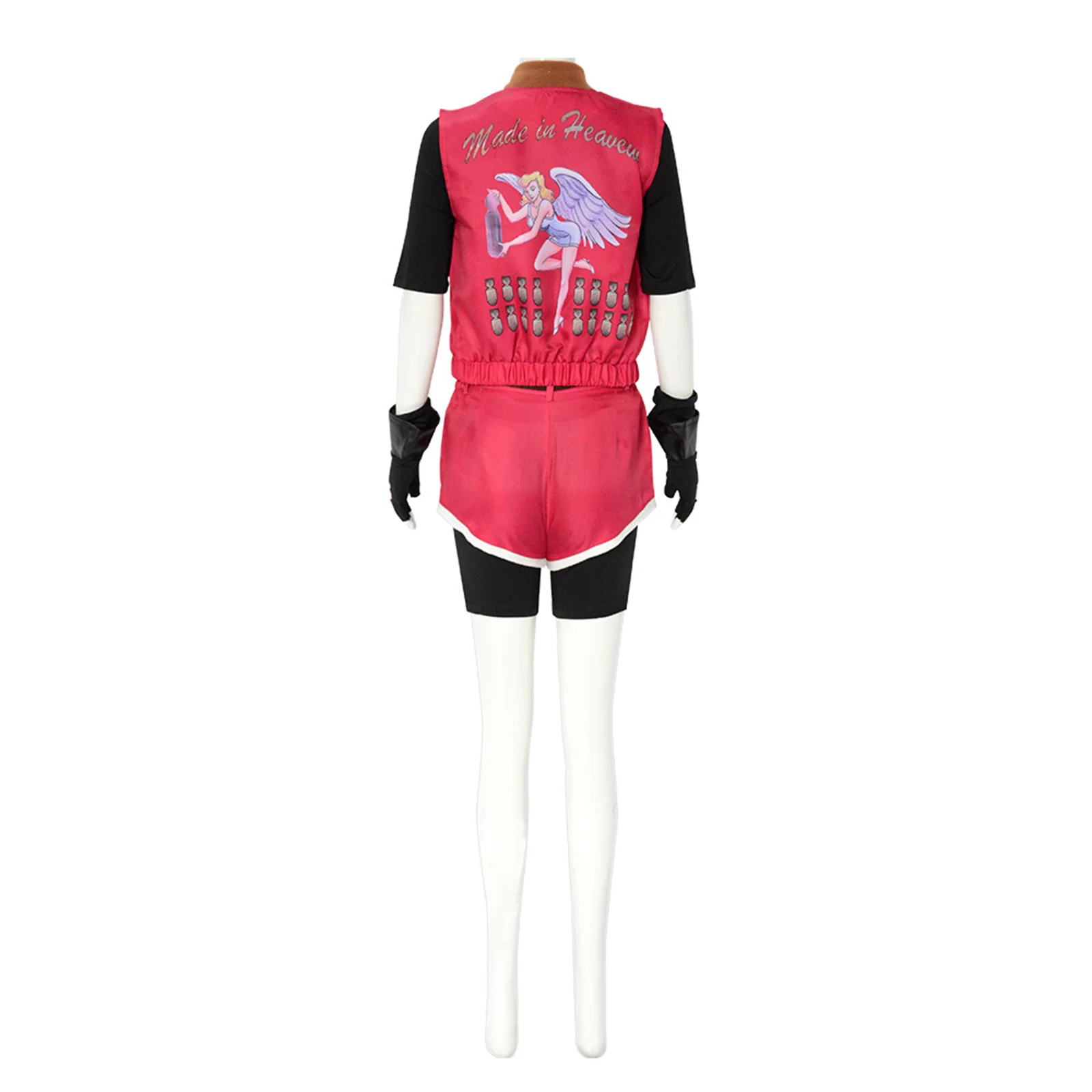 Claire Redfield Cosplay Costume Red Uniform Suit Game Sports Wear Performance Dress Battle Halloween Party Woman Outfit