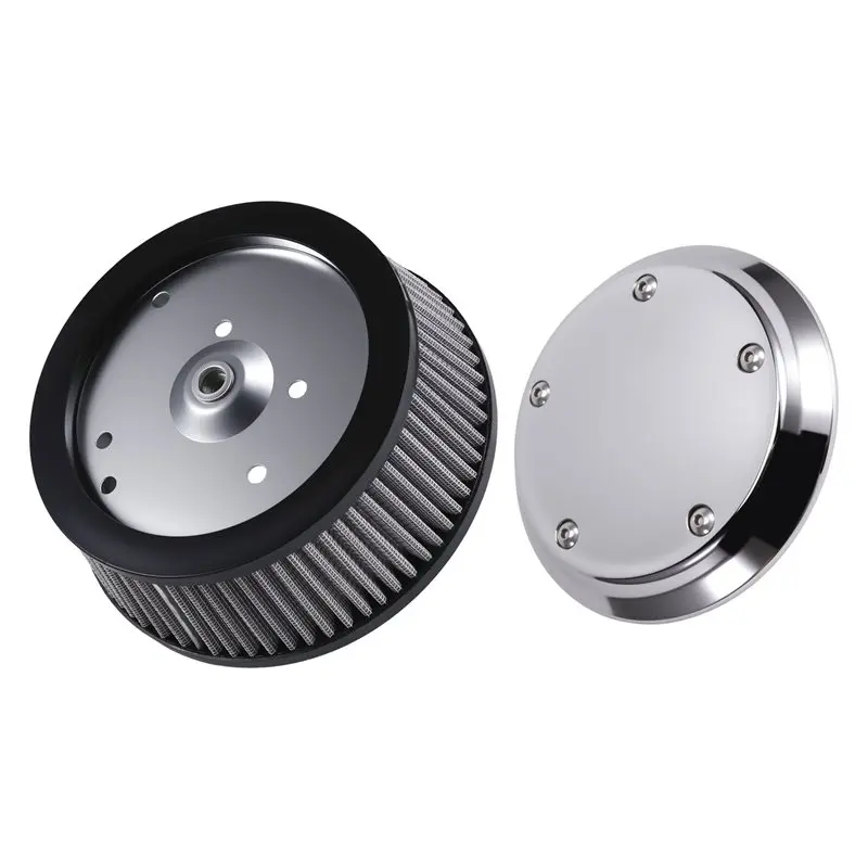 AB56-Outer Cover 6-Hole& Gray Filter Kit For Touring Dyna Wide Glide FXDWG Air Cleaner Replacement Parts
