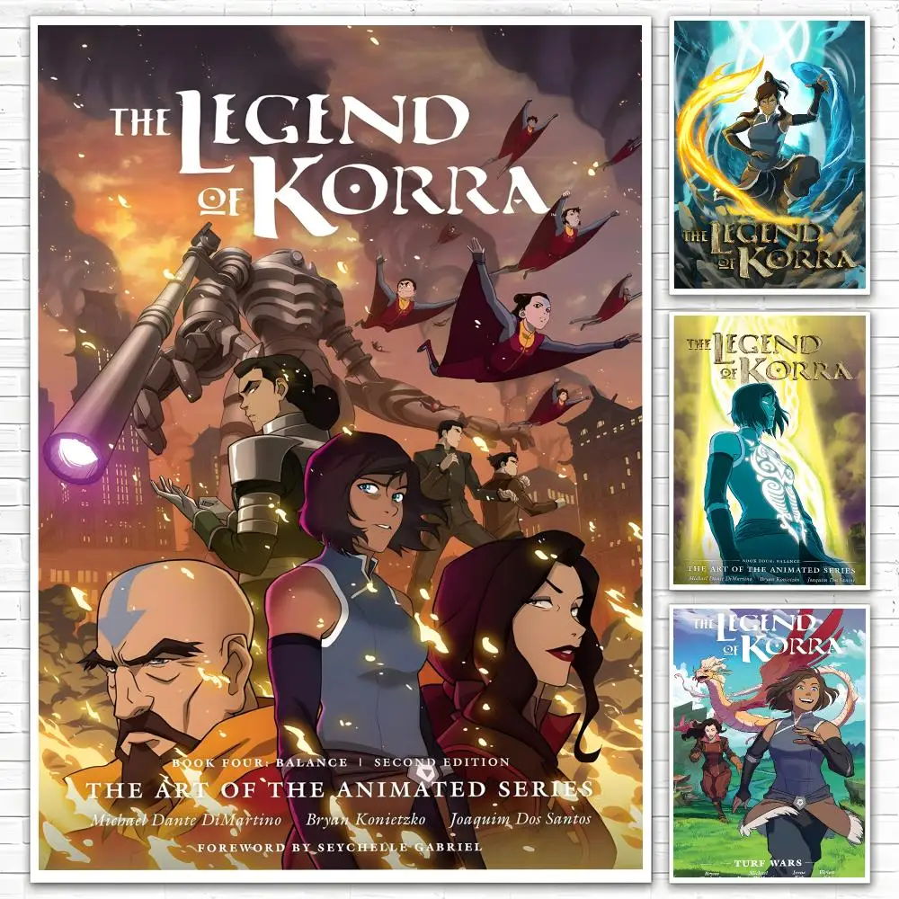 Animation The Legend of Korra Poster Poster All-match HD Waterproof Self-Adhesive Wall Art Sticker For Home Bedroom