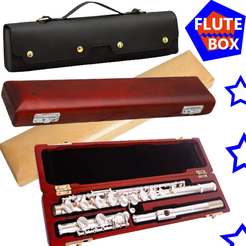 

high-grade16 hole 17 hole flute wooden box hard box portable bag