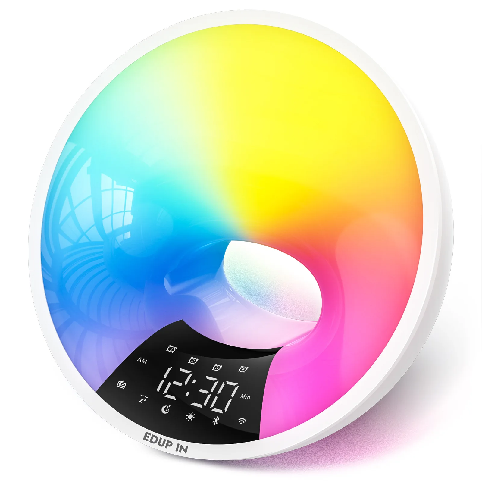 

New Smart APP Wake Up Clock Light WiFi Graffiti Simulation Sunrise and Sunset Wake Up Light