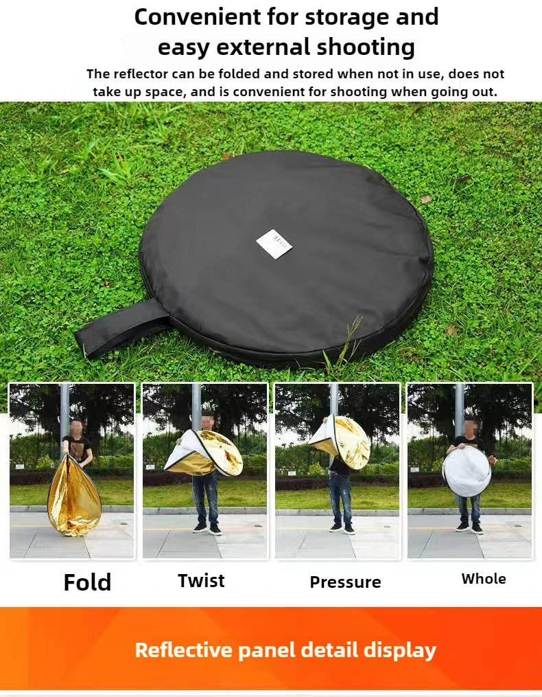 60*90cm Portable Collapsible Photography Reflector Photo Studio Outdoor Light Diffuser with Carry Bag 60 90 100cm