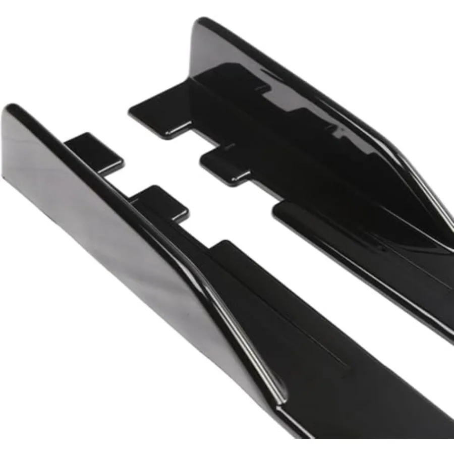 Rocker Panel Spoiler voor VW Jetta 2001-2011 Zwart Automotive Side Rok Splitters Diffuser Winglet Duurzaam ABS Plastic met Mat