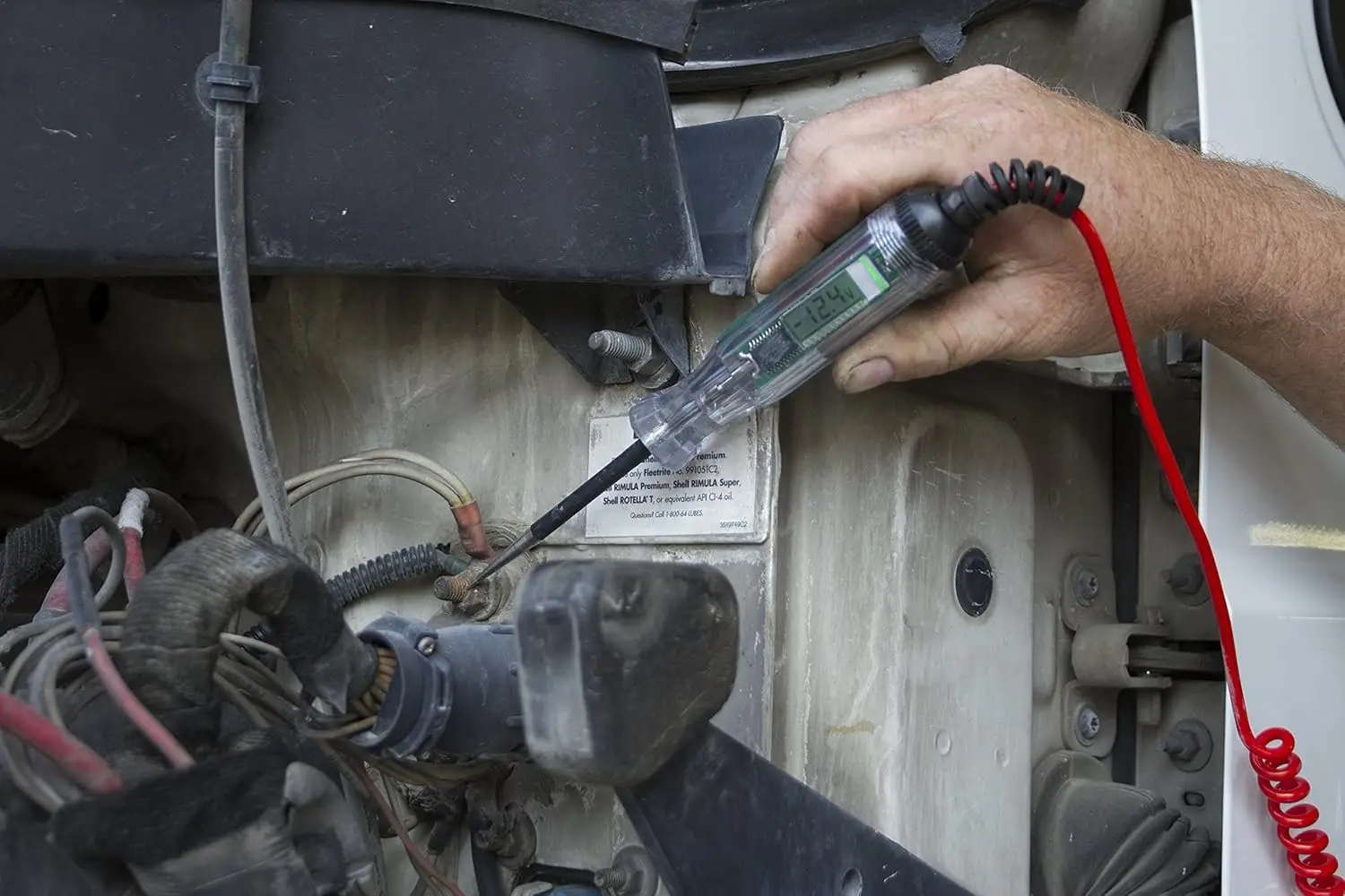 Tester di circuiti digitali per veicoli (3-49 V CC) con indicatori LED e sonda isolata