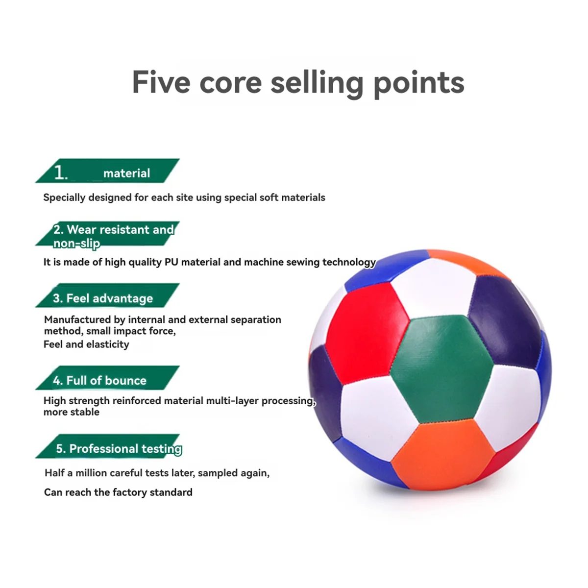 AAA87 Silent Soccer Ball Indoor Silent Foam Football Leichter, stummgeschalteter springender Ball Air Bounce Silent Basketball Ball