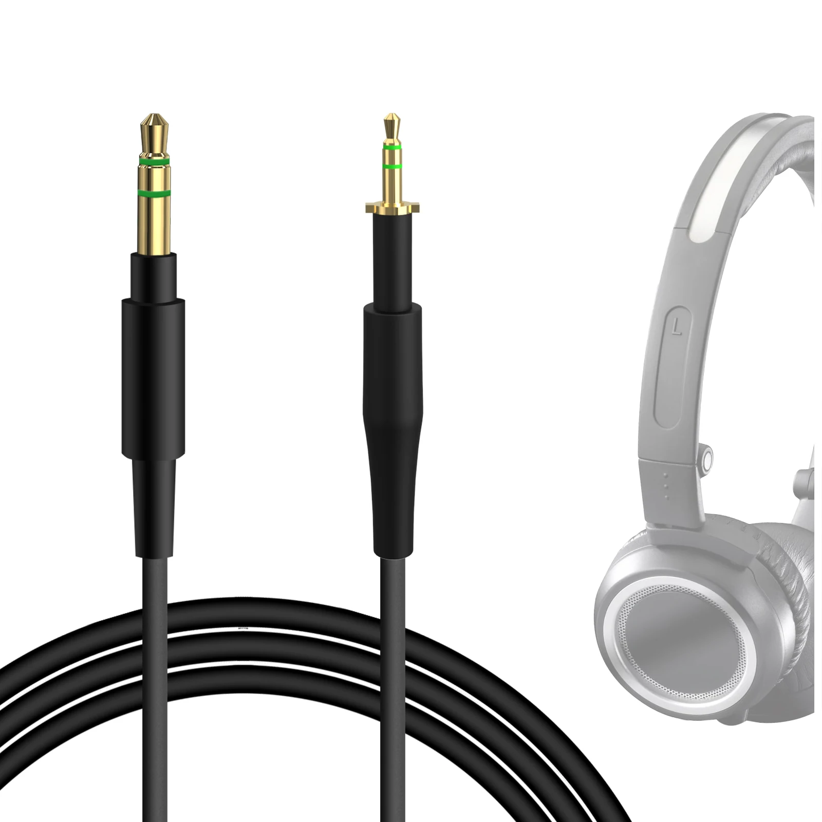 Cabo de áudio Geekria compatível com AKG Q460, K430, K450, K451, K452, K480, JBL J88i, J88a, J88i Cabo de fones de ouvido, 2,5 mm a 3,5 m
