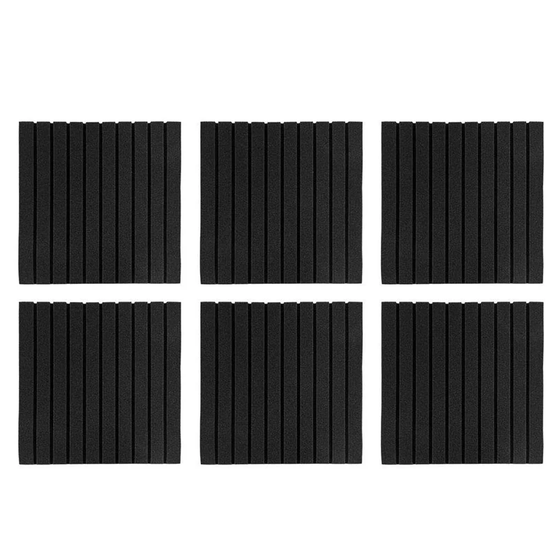 

Soundproof Foam Acoustic Panels Strip Shape Sound-Absorbing Soundproofing Cotton Foam Acoustic Panels (Black)