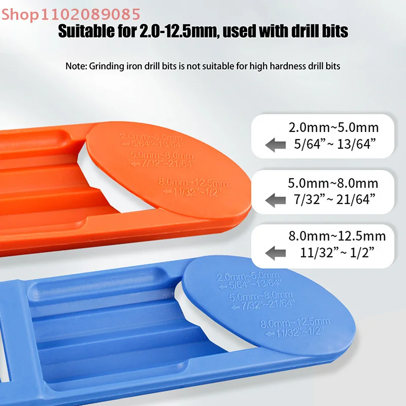 Versatile Portable Drill Bit Sharpener Set Includes Wrench; Corundum Wheel Grinder and Millstone Tools