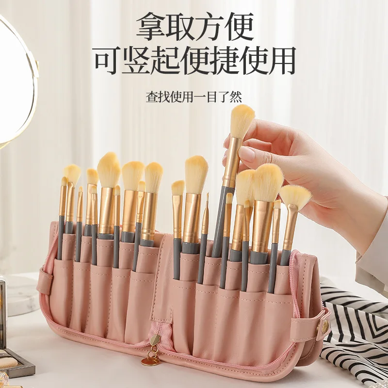 

Painted cosmetic bag Large capacity makeup brush storage bag Portable tattoo artist tool eyebrow pencil bag