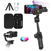 AOCHUAN Smart S2 Kit Professional  3-Axis Gimbal Stabilizer for Smartphones Built-in 18cm Extension Rod and powerful fill light