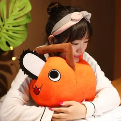 Muñeco de peluche de Pochita para hombre, muñeco con colgante de motosierra de 10/20/25/40cm, almohada de Pochita de dibujos animados, juguete suave para niños, regalo de cumpleaños