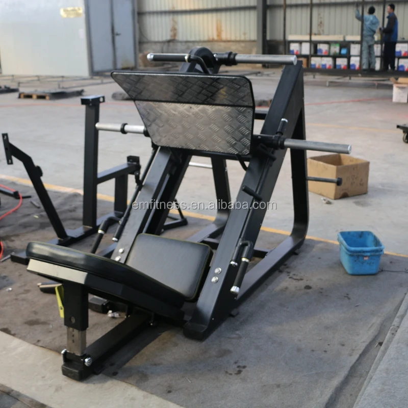 Steel 45 Degree Leg Press Incline Hack Squat Commercial Use 5T Capacity ISO9001 CE ROHS Certified Gym Equipment Machine Model