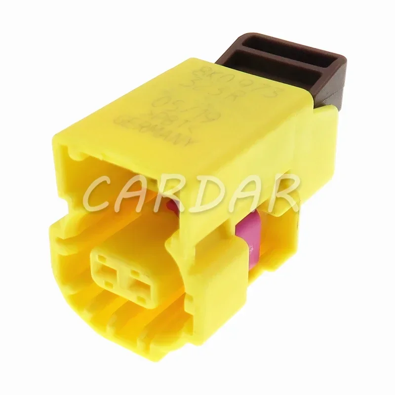 1 Set 2 Pin 1.2 Series 8K0973323R Auto Electric Cable Harness Waterproof Connector AC Assembly Wiring Yellow Socket For VW Audi