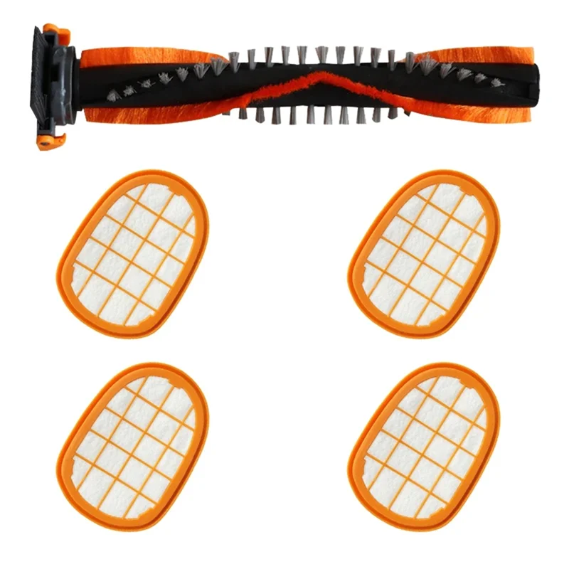 KEOL-para FC6822 FC6823 FC6827 FC6908 FC6906 FC6904 FC6720 piezas de recambio de aspiradora-filtro HEPA 5 uds cepillo de rodillo