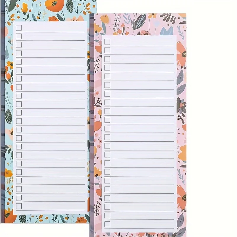 

Magnetic Shopping List Pad 50 Sheets, Tear Off Paper for Fridge Notebook, Grocery To Do List Magnet Notepad