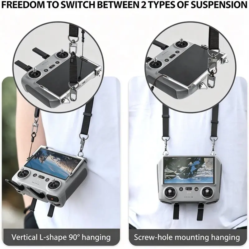 LXYB18B Drone Accessories For DJI RC 2/RC/RC PRO/Mini 5 PRO/Mini 4 Pro/Air 3S Remote Control Balance Strap With Metal Fasteners