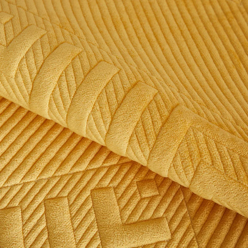 Autumn and Winter New Super Soft Plush Quilted Sofa Cushion Living Room Solid Color Non-slip Sofa Cushion Cover Cloth