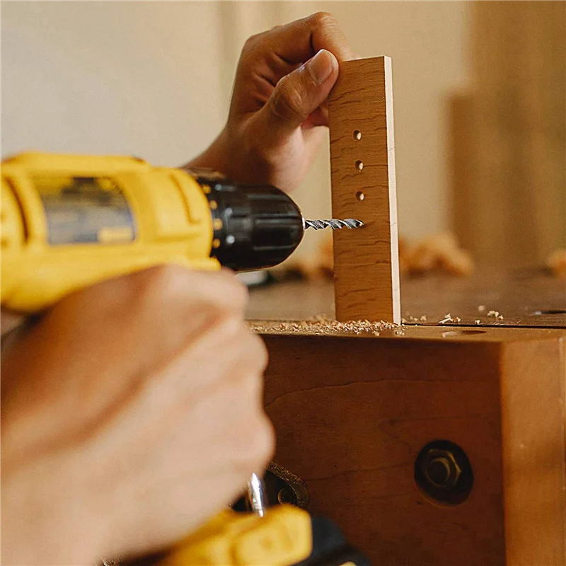 Y50A-Juego de brocas de metal de titanio para acero, madera, plástico, cobre, aluminio con estuche de almacenamiento, 1/16 pulgadas-3/8 pulgadas, 198 piezas