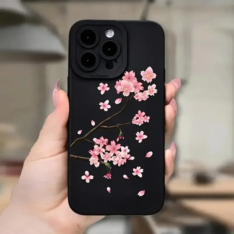 Ins Flower Painted Case For iPhone 16 14 15 13 12 11 Pro Max X XR XS 7 8 15 16 SE 2020 Shockproof Si