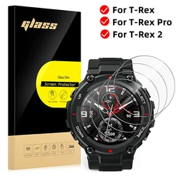 Para amazfit t rex pro t-rex 2 protetor de tela 9h vidro temperado transparente trex t-rex pro película protetora para huami amazfit trex