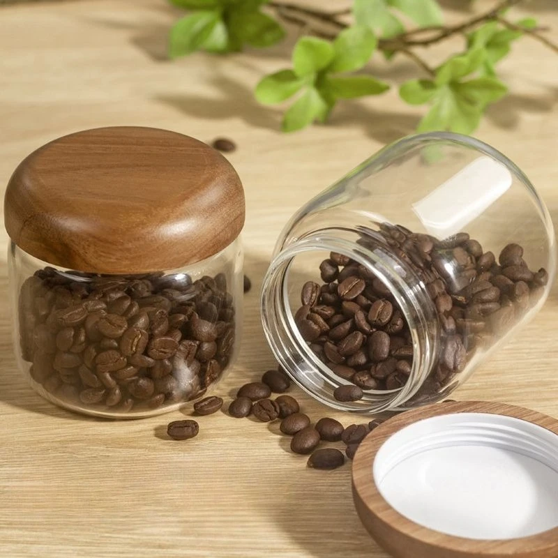 

Honey Bottle Glass Sealed Tea Can Food Grade Jam Storage Storage Bottle with Tray Multifunctional Home Kitchen Storage Supplies