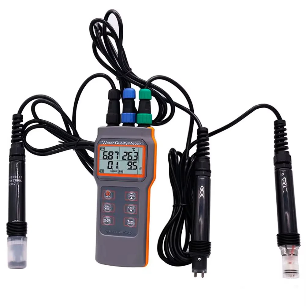 New Version AZ86031 Combo Water Quality Tester PH Conductivity TDS Salinity and Dissolved Ox ygen Meter