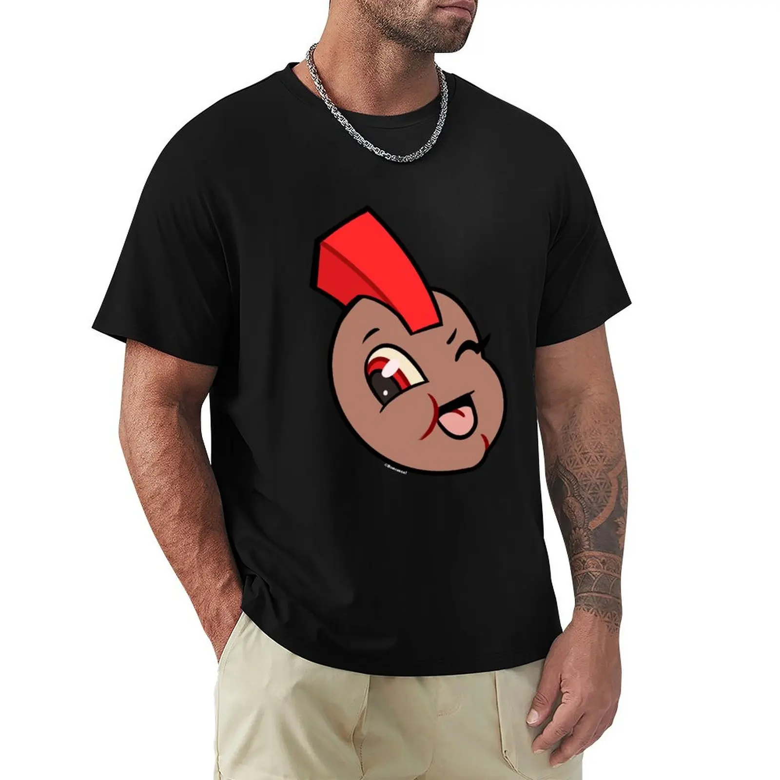 Manny Wink Logo T-Shirt Basic Short Sleeve T-Shirt for Men