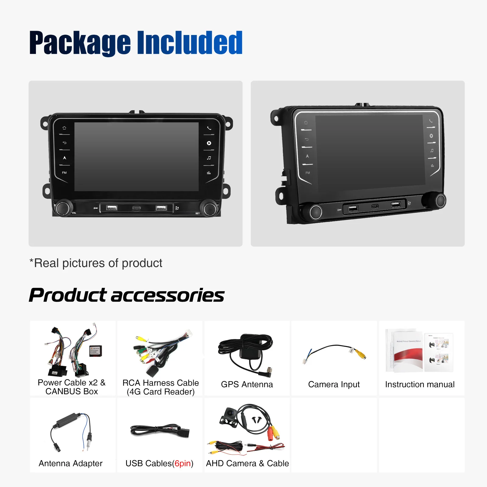 ESSGOO Android 15 Draadloze Carplay Autoradio voor Volkswagen Skoda Octavia Golf 5 6 Touran Passat Auto Multimedia Speler GPS WiFi