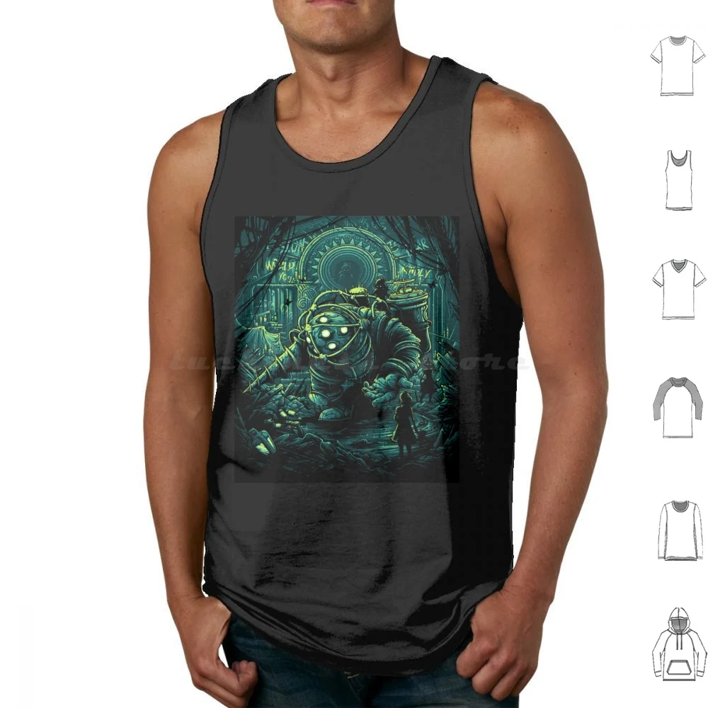 

Bioshock Big Daddy Tank Tops Vest Sleeveless Bioshock Rapture Little Sister Video Game Bioshock 2 Game Games Andrew