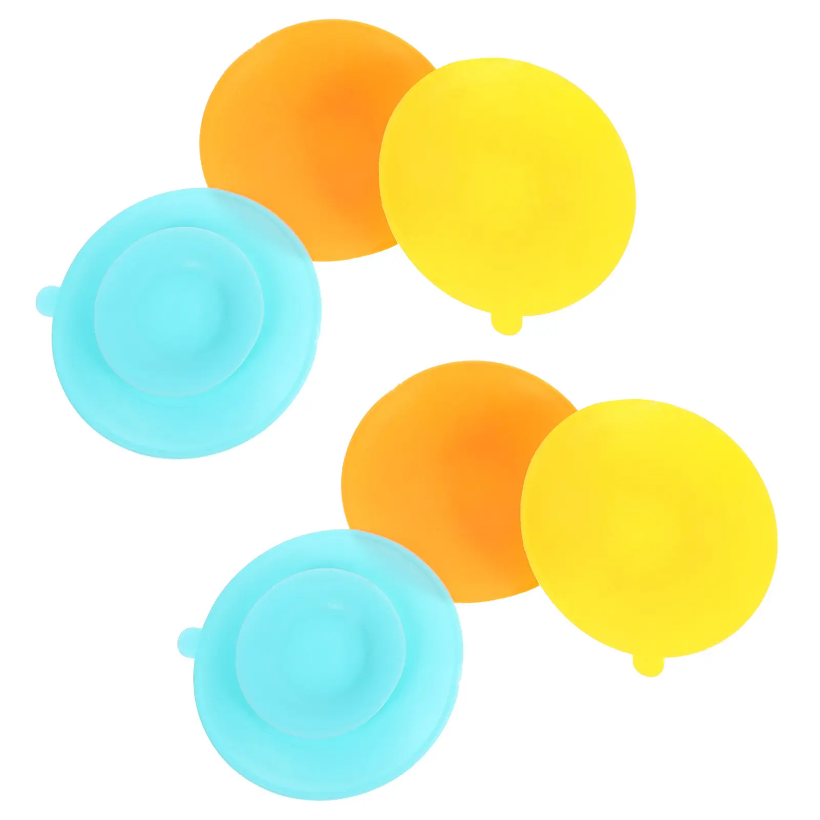 

Набор из 6 силиконовых подставок для детской посуды: нескользящие присоски для тарелок и мисок, двусторонние фиксаторы для блюд
