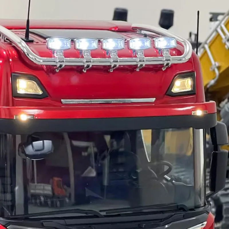 

Радиоуправляемый металлический трактор-грузовик KABOLITE K770S 4*2, масштаб 1:14, 2 скорости, со светом и звуком, строительная техника для взрослых, модель