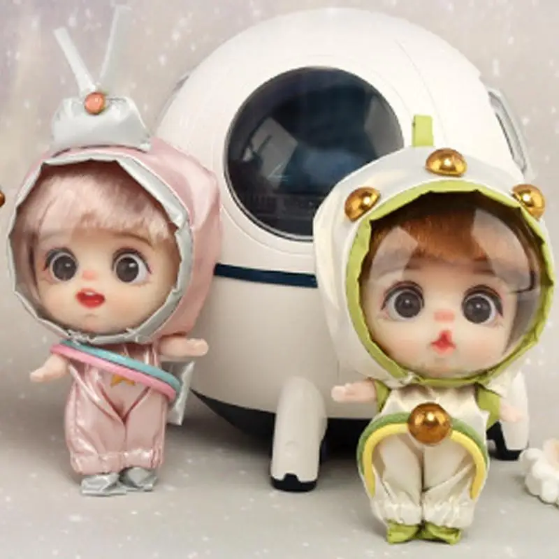 Anime Toys Cute Space-Themed Anime Girl Statue Cartoon Jointed Movable Space Dolls Home Room Decor For Living Room Bedroom