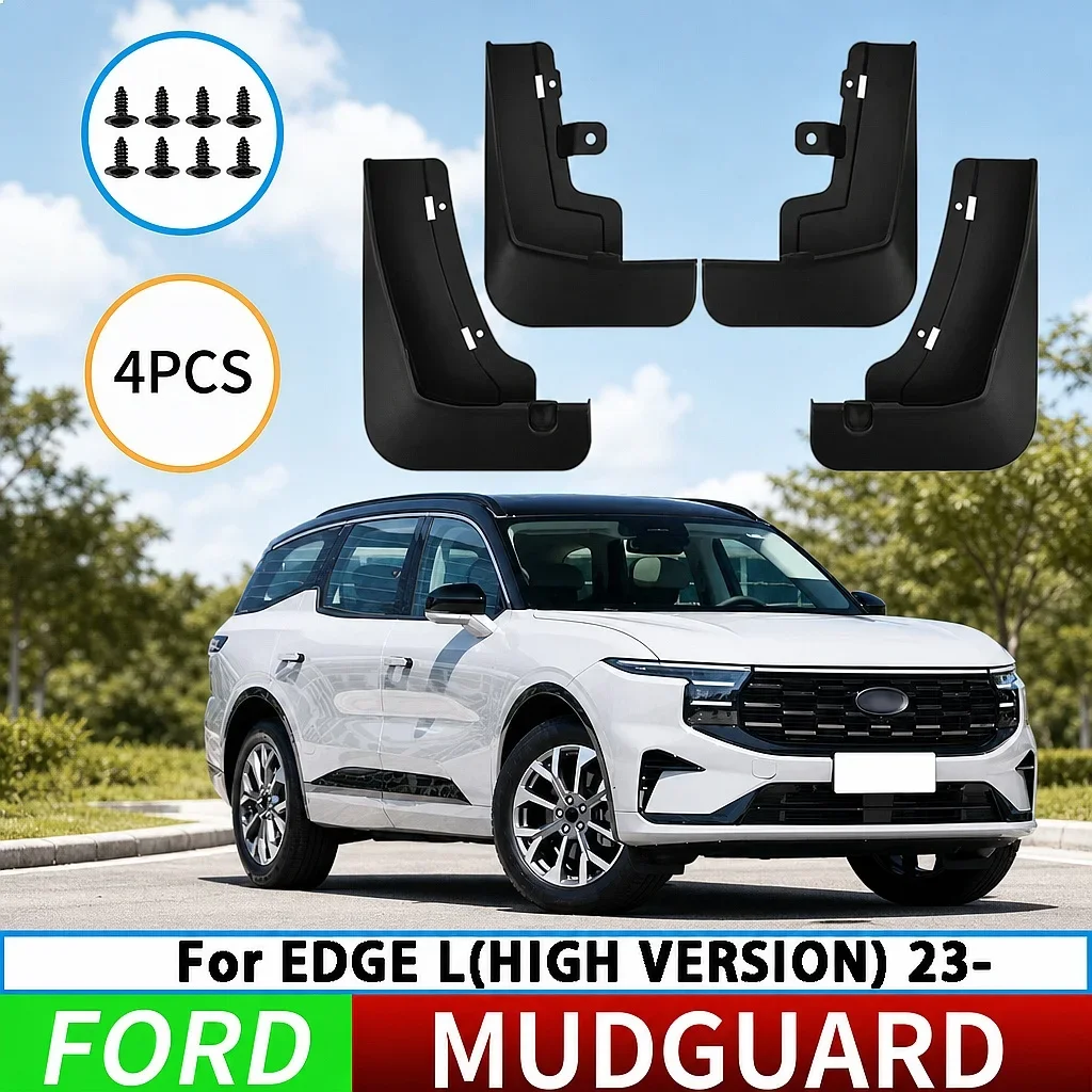 

Mud Flaps Splash Guards for Ford Edge L 2023-2025 High Spec Front Rear Wheel Tire Protector