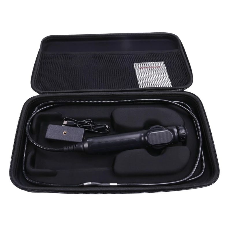 Industriële endoscoop met 8 mm scharnierende camera 1080 tweeweg scharnierende Borescope auto-inspectie voor IOS Android 2M