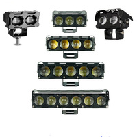 Motorcycle LED Spotlight Dual Color Fog Lamps for Car Trucks SUV Mini Lens Headlight Driving Light motorcycle accessories