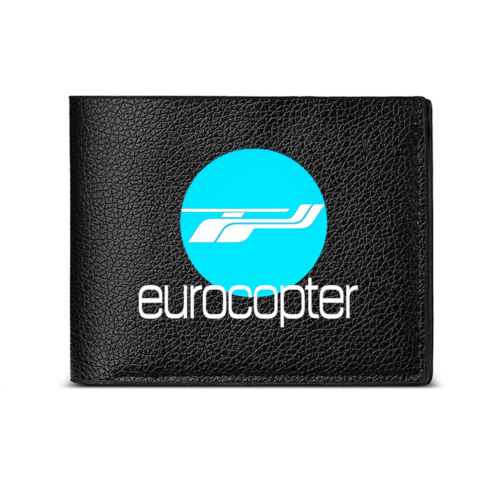 Eurocopter Logo Design Men S Wallet Card Holder Casual Business Fashion Print Style Accessory