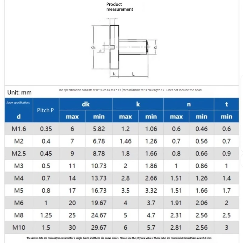 M4 ~ M12 304 الفولاذ المقاوم للصدأ شقة كبيرة مستديرة مشقوق مسمار لولبي الرأس موضوع الحز الترباس #2