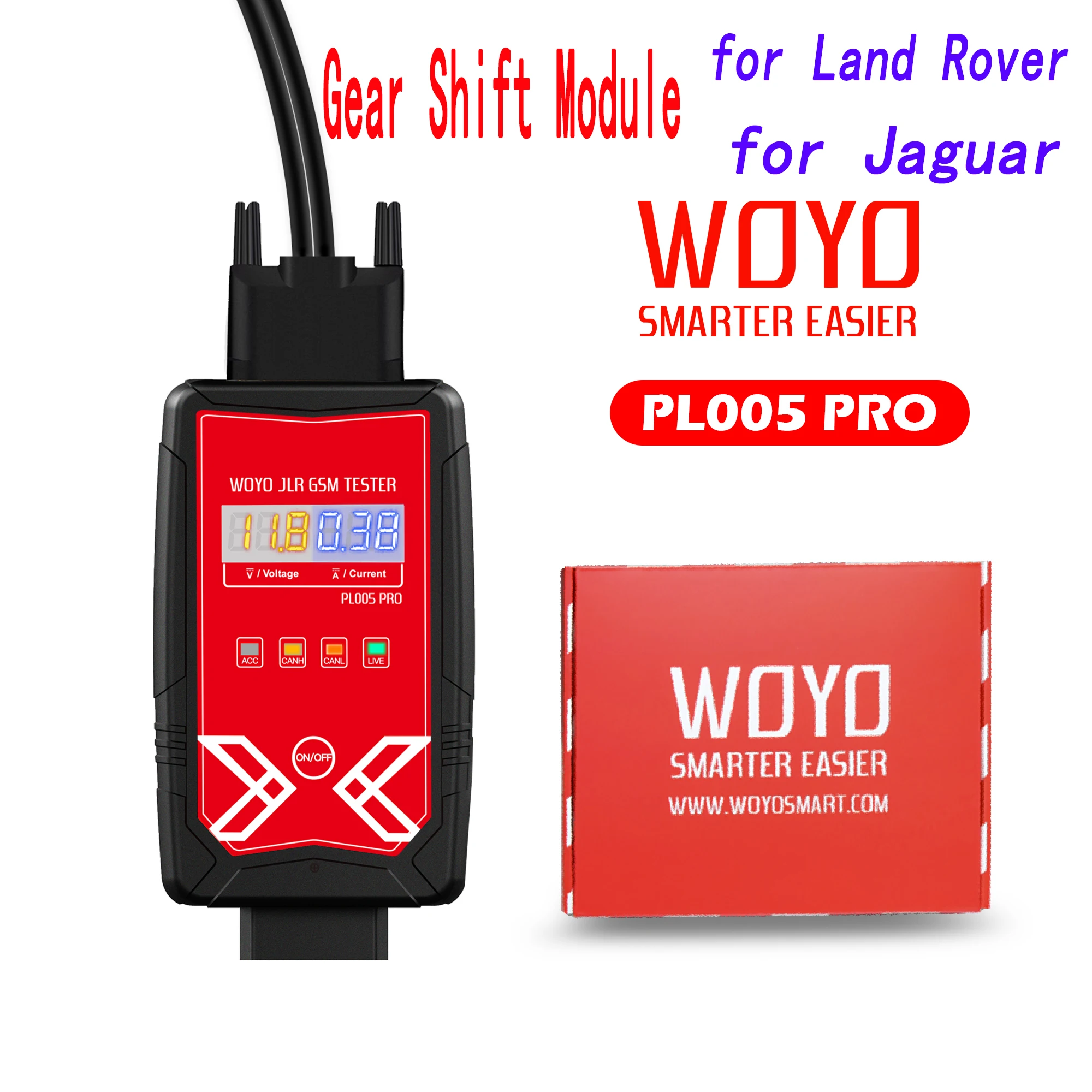 

2024 WOYO PL005 PRO for Land Rover and Jaguar Transmission Gear Shift Module Tester Connect Auto Diagnostic Scanner GSM Tester