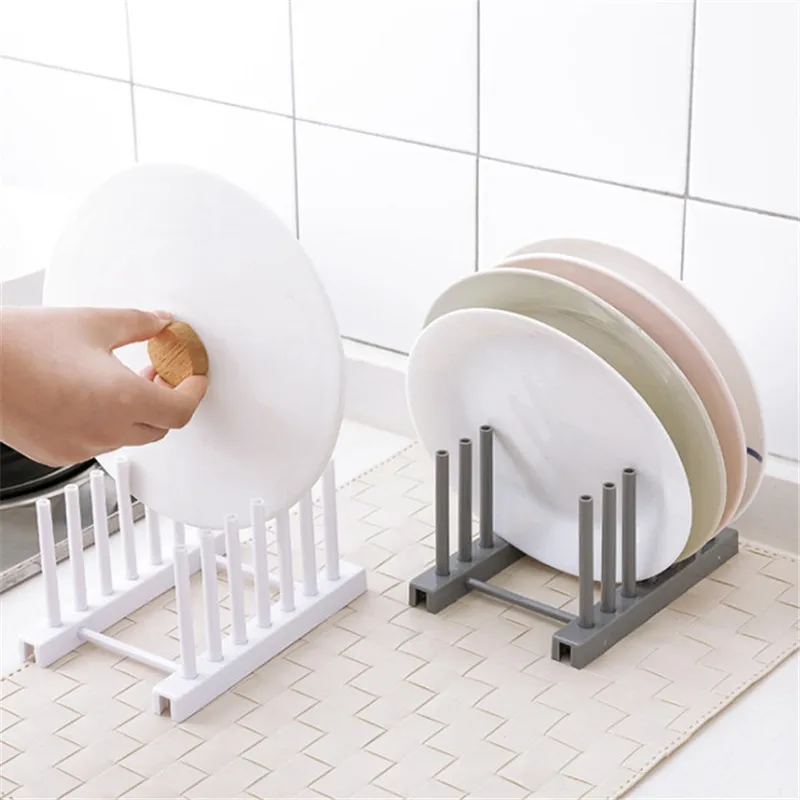 Kitchen Organizer Pot Lid Rack Stainless Steel Spoon Holder Shelf Cooking Dish Pan Cover Stand Accessories