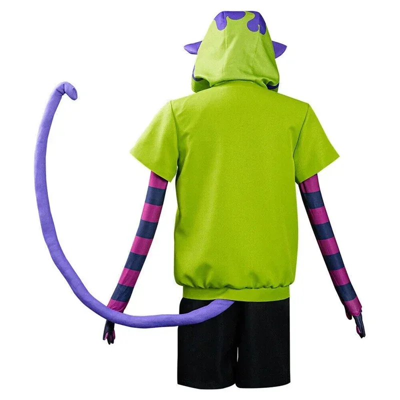 CyAnime SK8 إنفينيتي تأثيري حلي تشينين ميا سكوتش تأثيري حفلة الهالوين كوس ملابس سترة الذيل قفازات 6 قطعة/المجموعة