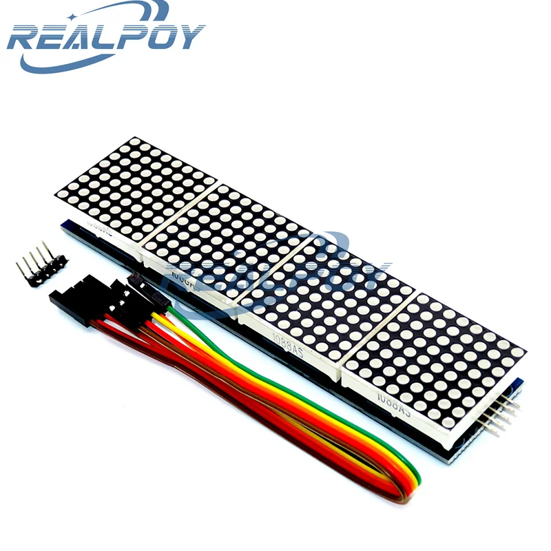 Max7219 Dot Matrix Module Control Single Chip Microcomputer Module 4-in-1 Display Send 5P Line